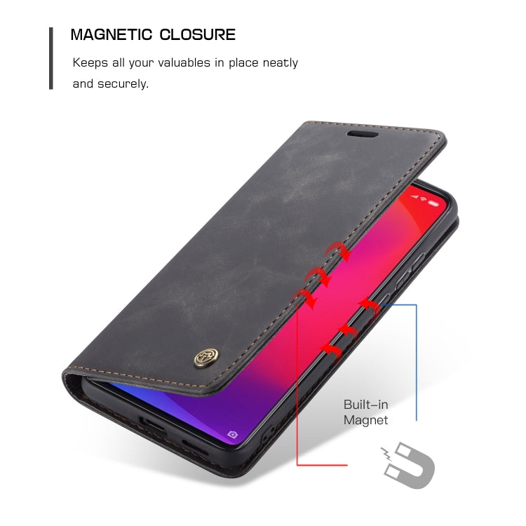 CaseMe-013 Multi-functional Retro Frosted Horizontal Flip Leather Case with Card Slot & Holder & Wallet For Xiaomi Mi 9T Pro / Redmi K20 Pro / Xiaomi Mi 9T / Redmi K20(Black) - Xiaomi Cases by CaseMe | Online Shopping South Africa | PMC Jewellery | Buy Now Pay Later Mobicred