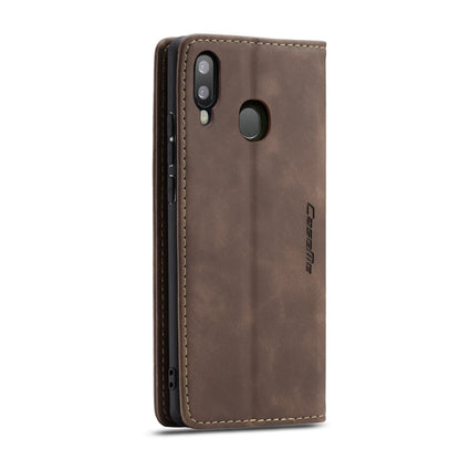 CaseMe-013 Multi-functional Retro Frosted Horizontal Flip Leather Case with Card Slot & Holder & Wallet For Galaxy A20e(Coffee) - Galaxy Phone Cases by CaseMe | Online Shopping South Africa | PMC Jewellery | Buy Now Pay Later Mobicred