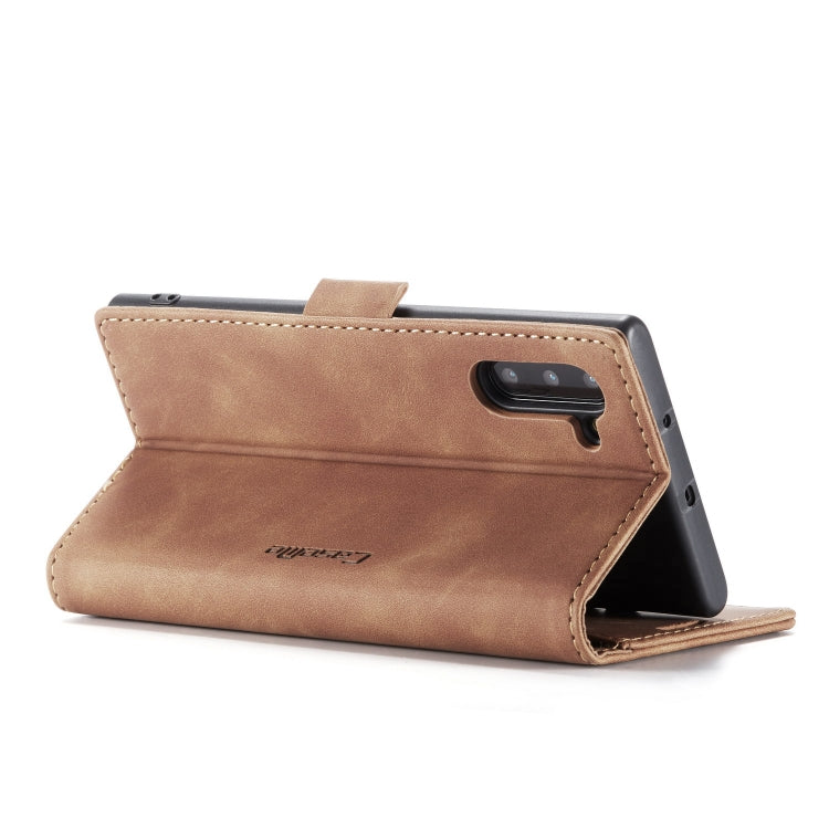 CaseMe-013 Multifunctional Horizontal Flip Leather Case with Card Slot & Holder for Galaxy Note 10(Brown) - Galaxy Phone Cases by CaseMe | Online Shopping South Africa | PMC Jewellery | Buy Now Pay Later Mobicred