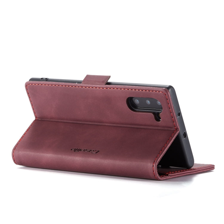 CaseMe-013 Multifunctional Horizontal Flip Leather Case with Card Slot & Holder for Galaxy Note 10(Red Wine) - Galaxy Phone Cases by CaseMe | Online Shopping South Africa | PMC Jewellery | Buy Now Pay Later Mobicred