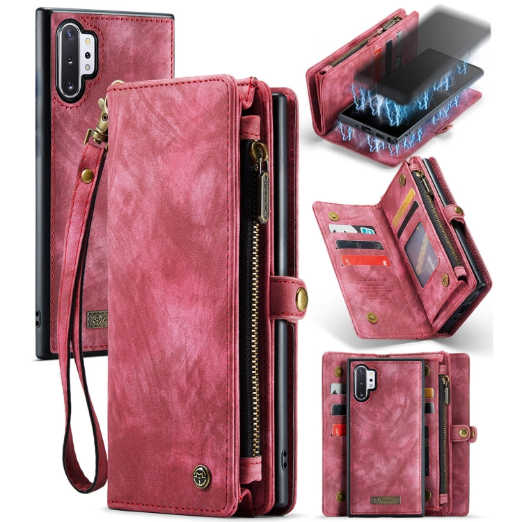 CFor Samsung Galaxy Note10+ CaseMe-008 Detachable Multifunctional Flip Leather Phone Case(Red) - Galaxy Phone Cases by CaseMe | Online Shopping South Africa | PMC Jewellery | Buy Now Pay Later Mobicred