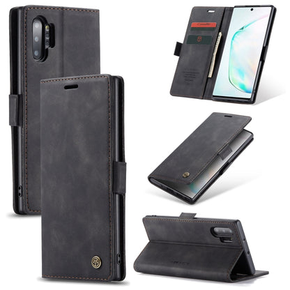 CaseMe-013 Multifunctional Horizontal Flip Leather Case with Card Slot & Holder & Wallet for Galaxy Note 10+(Black) - Galaxy Phone Cases by CaseMe | Online Shopping South Africa | PMC Jewellery | Buy Now Pay Later Mobicred