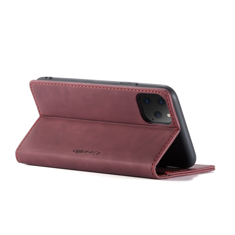 CaseMe-013 Multifunctional Horizontal Flip Leather Case with Card Slot & Holder & Wallet for iPhone 11 Pro(Wine) - iPhone 11 Pro Cases by CaseMe | Online Shopping South Africa | PMC Jewellery | Buy Now Pay Later Mobicred