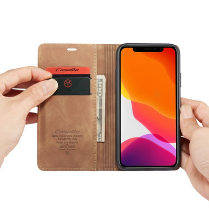 CaseMe-013 Multifunctional Horizontal Flip Leather Case with Card Slot & Holder & Wallet for iPhone 11(Brown) - iPhone 11 Cases by CaseMe | Online Shopping South Africa | PMC Jewellery | Buy Now Pay Later Mobicred