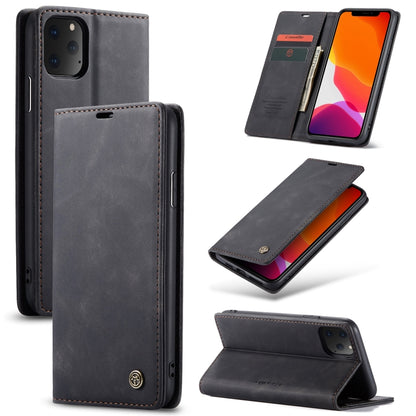 CaseMe-013 Multifunctional Horizontal Flip Leather Case with Card Slot & Holder & Wallet for iPhone 11 Pro Max(Black) - iPhone 11 Pro Max Cases by CaseMe | Online Shopping South Africa | PMC Jewellery | Buy Now Pay Later Mobicred