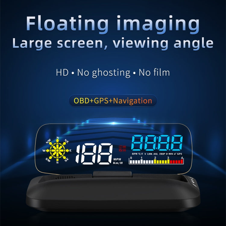 C5 OBD2 + GPS Mode Car HUD Head-up Display Water Temperature / Vehicle Speed / Voltage - Head Up Display System by PMC TechLife | Online Shopping South Africa | PMC TechLife | Buy Now Pay Later Mobicred