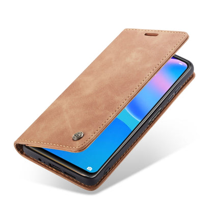 For Huawei P Smart 2021 CaseMe-013 Multifunctional Retro Frosted Horizontal Flip Leather Case with Card Slot & Holder & Wallet(Brown) - Huawei Cases by CaseMe | Online Shopping South Africa | PMC Jewellery | Buy Now Pay Later Mobicred