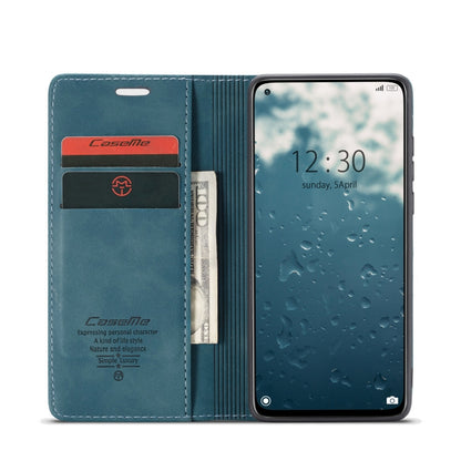 For Xiaomi Mi 10T 5G / 10T Pro 5G CaseMe-013 Multifunctional Retro Frosted Horizontal Flip Leather Case with Card Slot & Holder & Wallet(Blue) - Xiaomi Cases by CaseMe | Online Shopping South Africa | PMC Jewellery | Buy Now Pay Later Mobicred