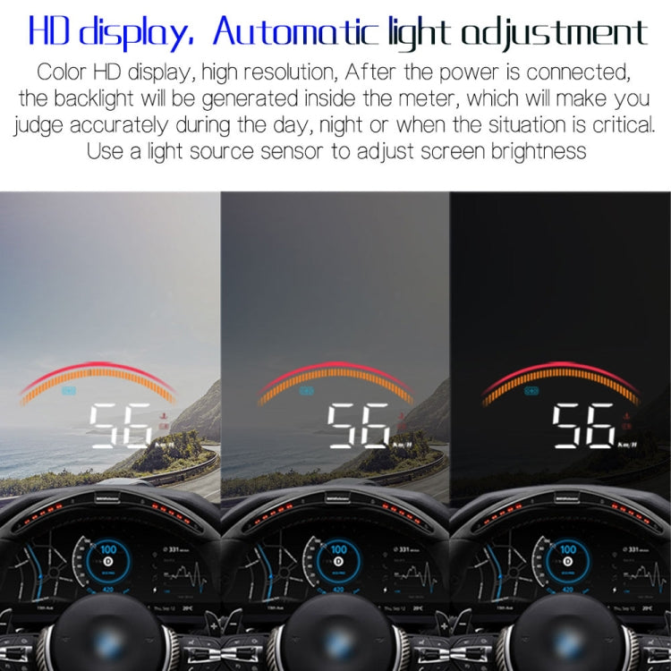 M11 Car OBD2 + GPS Mode Head-up Display HUD Overspeed / Speed / Water Temperature Alarm - Head Up Display System by PMC Jewellery | Online Shopping South Africa | PMC Jewellery | Buy Now Pay Later Mobicred