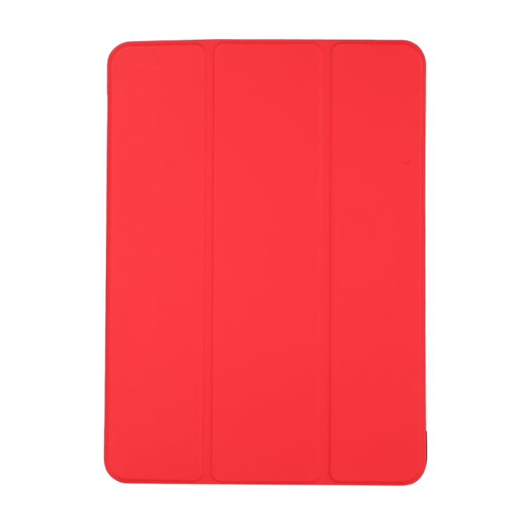 3-folding Skin Texture Horizontal Flip TPU + PU Leather Case with Holder For iPad Air 11 2024 / 2022 / 2020 10.9 (Red) - iPad Air (2022) / (2020) 10.9 Cases by PMC Jewellery | Online Shopping South Africa | PMC Jewellery | Buy Now Pay Later Mobicred