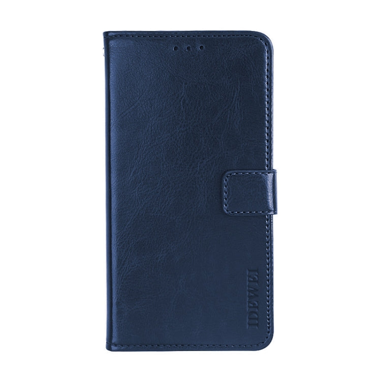 For Fujitsu Arrows RX idewei Crazy Horse Texture Horizontal Flip Leather Case with Holder & Card Slots & Wallet(Dark Blue) - More Brand by idewei | Online Shopping South Africa | PMC Jewellery | Buy Now Pay Later Mobicred