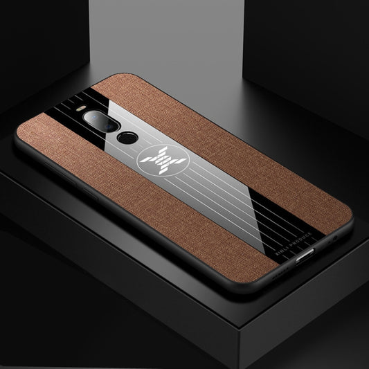 For Meizu Note 8 XINLI Stitching Cloth Texture Shockproof TPU Protective Case(Brown) - Meizu by XINLI | Online Shopping South Africa | PMC Jewellery | Buy Now Pay Later Mobicred