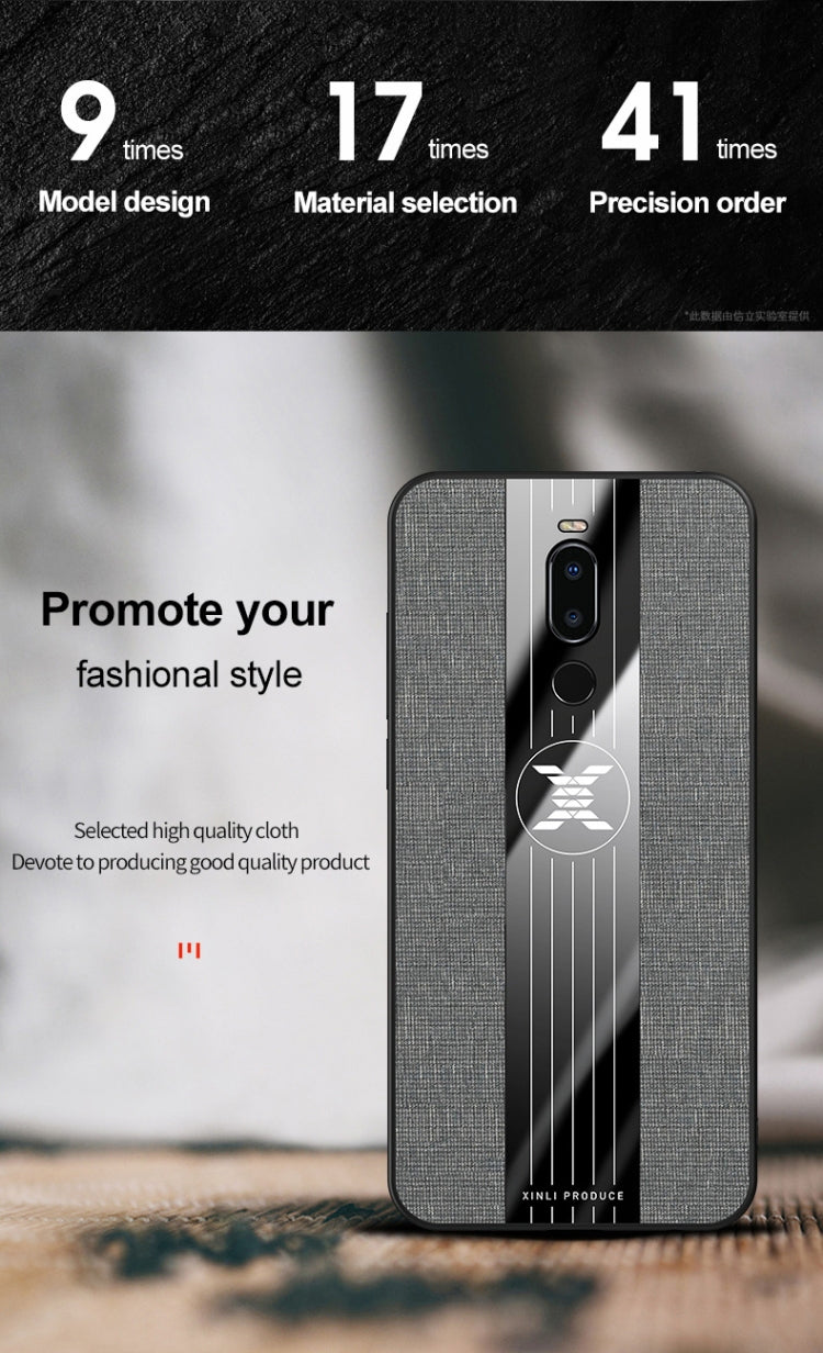 For Meizu Note 8 XINLI Stitching Cloth Texture Shockproof TPU Protective Case(Brown) - More Brand by XINLI | Online Shopping South Africa | PMC Jewellery | Buy Now Pay Later Mobicred