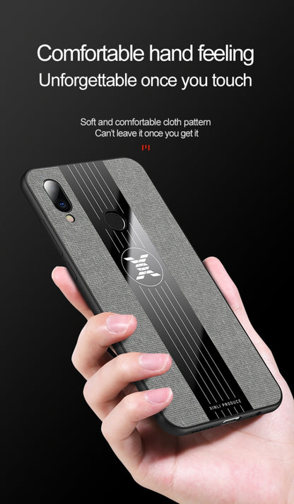 For Meizu Note 9 XINLI Stitching Cloth Texture Shockproof TPU Protective Case(Grey) - Meizu by XINLI | Online Shopping South Africa | PMC Jewellery | Buy Now Pay Later Mobicred