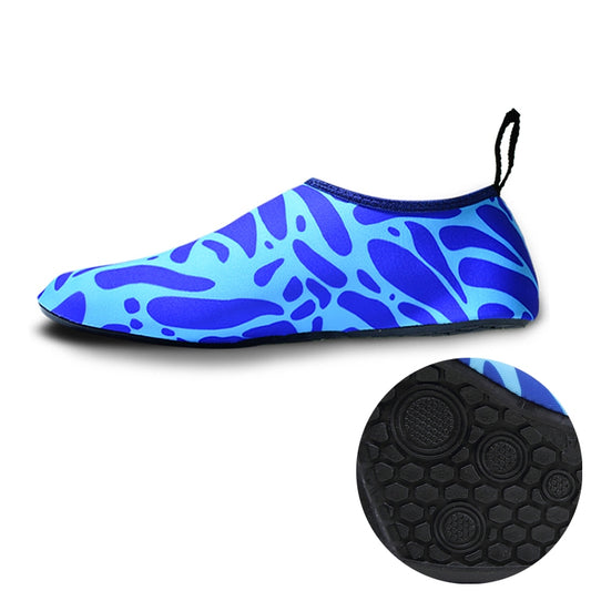 Non-slip Wear-resisting Thick Rubber Sole Diving Shoes and  Socks, One Pair, Size:XL (Figured Blue) - Swimming Fins & Diving Shoes by PMC Jewellery | Online Shopping South Africa | PMC Jewellery | Buy Now Pay Later Mobicred