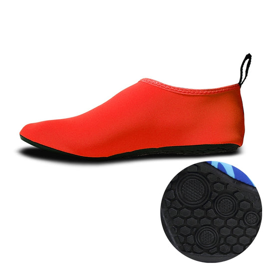 Non-slip Wear-resisting Thick Rubber Sole Diving Shoes and  Socks, One Pair, Size:XL (Red) - Swimming Fins & Diving Shoes by PMC Jewellery | Online Shopping South Africa | PMC Jewellery | Buy Now Pay Later Mobicred