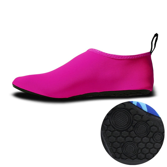 Non-slip Wear-resisting Thick Rubber Sole Diving Shoes and  Socks, One Pair, Size:XXXL (Rose Red) - Swimming Fins & Diving Shoes by PMC Jewellery | Online Shopping South Africa | PMC Jewellery | Buy Now Pay Later Mobicred