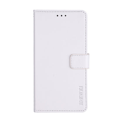 For HTC Desire 21 Pro 5G idewei Crazy Horse Texture Horizontal Flip Leather Case with Holder & Card Slots & Wallet(White) - HTC by idewei | Online Shopping South Africa | PMC Jewellery | Buy Now Pay Later Mobicred