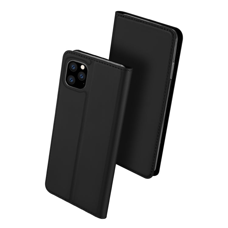 For iPhone 11 DUX DUCIS Skin Pro Series Shockproof Horizontal Flip Leather Case with Holder & Card Slots(Black) - iPhone 11 Cases by DUX DUCIS | Online Shopping South Africa | PMC Jewellery | Buy Now Pay Later Mobicred