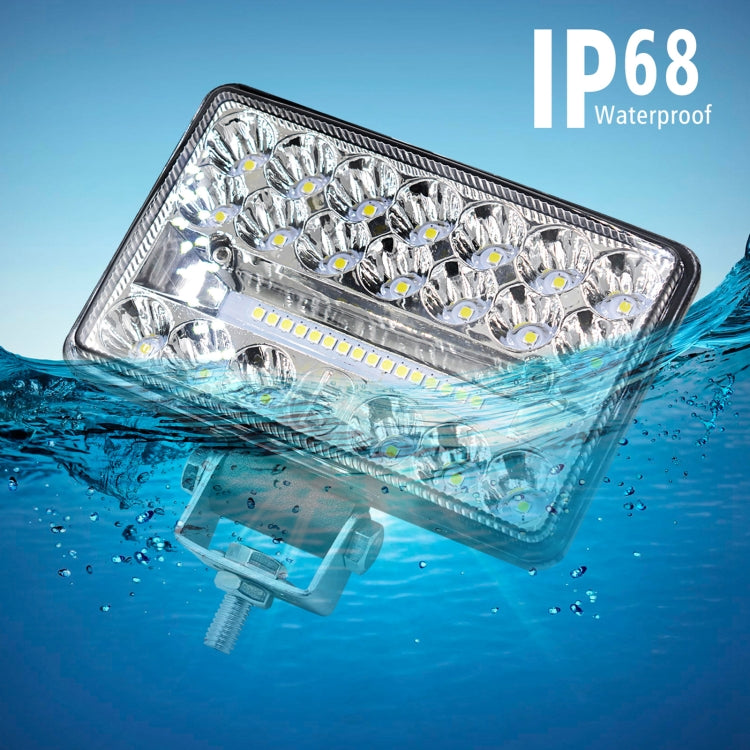 2 PCS WUPP CS-1243A1 Car 4 inch Square 20LEDs Highlight Work Light Modified Spotlight - free shipping - PMC TechLife - Order now!