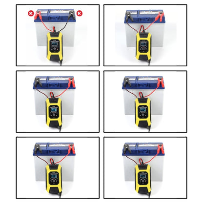 FOXSUR Car / Motorcycle Repair Charger 12V 7A 7-stage + Multi-battery Mode Lead-acid Battery Charger, Plug Type:US Plug(Yellow) - Battery Charger by FOXSUR | Online Shopping South Africa | PMC Jewellery | Buy Now Pay Later Mobicred