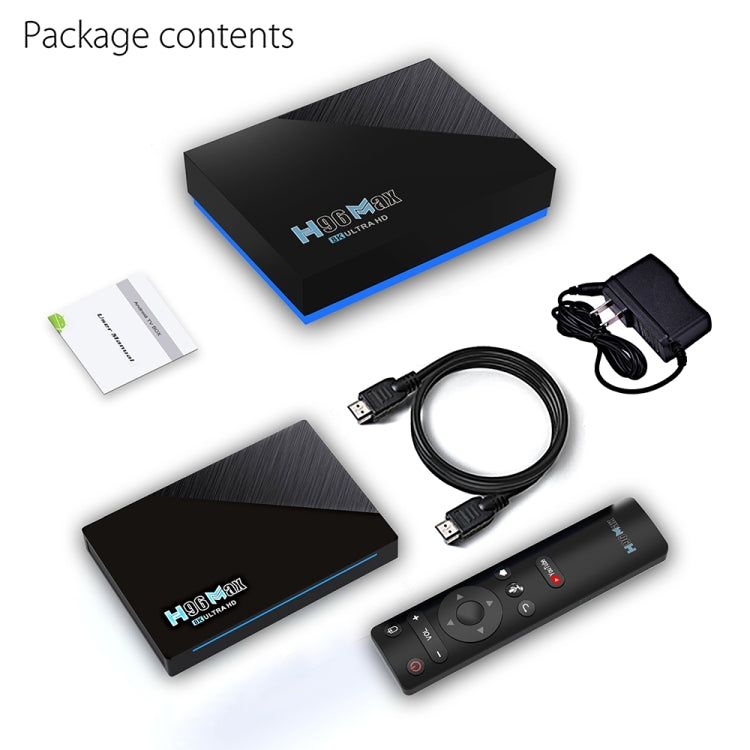 H96 Max 8K Smart TV BOX Android 11.0 Media Player with Remote Control, Quad Core RK3566, RAM: 4GB, ROM: 32GB, Dual Frequency 2.4GHz WiFi / 5G, Plug Type:US Plug - RK3566 by PMC Jewellery | Online Shopping South Africa | PMC Jewellery | Buy Now Pay Later Mobicred