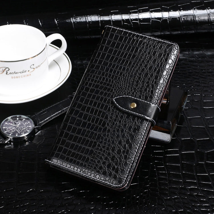 For Umidigi A9 idewei Crocodile Texture Horizontal Flip Leather Case with Holder & Card Slots & Wallet(Black) - More Brand by idewei | Online Shopping South Africa | PMC Jewellery | Buy Now Pay Later Mobicred