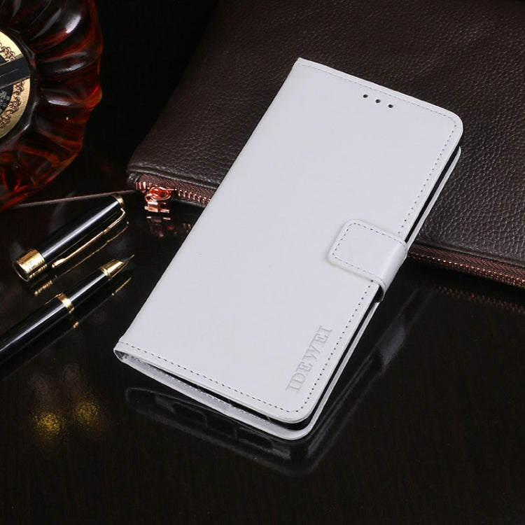 For Blackview A80S idewei Crazy Horse Texture Horizontal Flip Leather Case with Holder & Card Slots & Wallet(White) - More Brand by idewei | Online Shopping South Africa | PMC TechLife | Buy Now Pay Later Mobicred