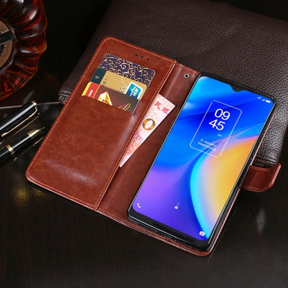 For TCL 20 SE idewei Crazy Horse Texture Horizontal Flip Leather Case with Holder & Card Slots & Wallet(Rose Red) - More Brand by idewei | Online Shopping South Africa | PMC Jewellery | Buy Now Pay Later Mobicred