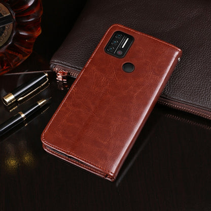 For UMIDIGI A9 idewei Crazy Horse Texture Horizontal Flip Leather Case with Holder & Card Slots & Wallet(Brown) - More Brand by idewei | Online Shopping South Africa | PMC Jewellery | Buy Now Pay Later Mobicred