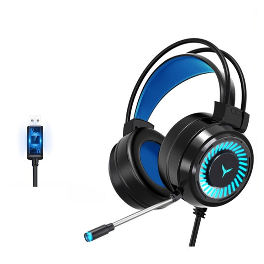 2 PCS G58 Head-Mounted Gaming Wired Headset with Microphone, Cable Length: about 2m, Color:Black 7.1 Single USB Version - Multimedia Headset by PMC Jewellery | Online Shopping South Africa | PMC Jewellery | Buy Now Pay Later Mobicred