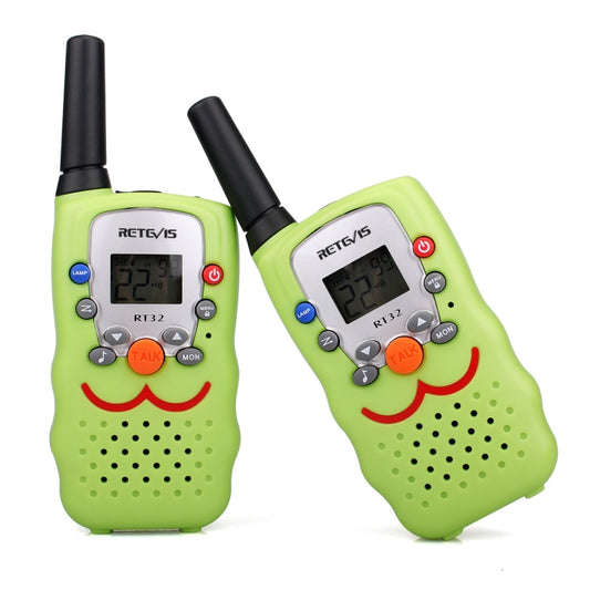 1 Pair RETEVIS RT32 0.5W US Frequency 462.550-467.7125MHz 22CH Handheld Children Walkie Talkie(Green) - Children by RETEVIS | Online Shopping South Africa | PMC Jewellery | Buy Now Pay Later Mobicred