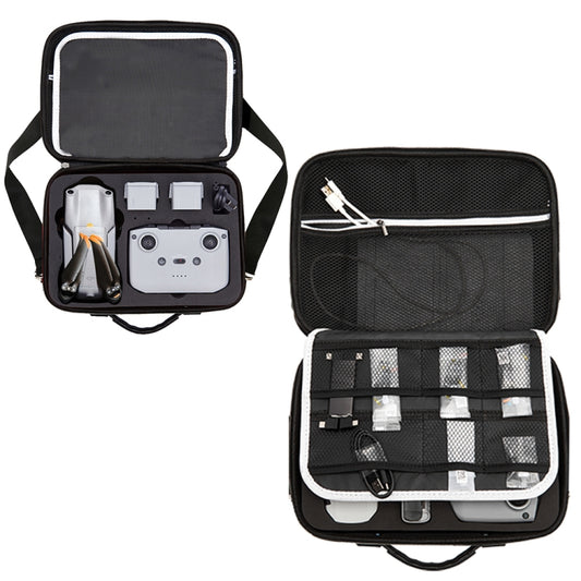 Portable Single Shoulder Storage Travel Carrying Cover Case Box with Baffle Separator for DJI Air 2S(Black + Black Liner) - Backpacks & Bags by PMC Jewellery | Online Shopping South Africa | PMC Jewellery | Buy Now Pay Later Mobicred