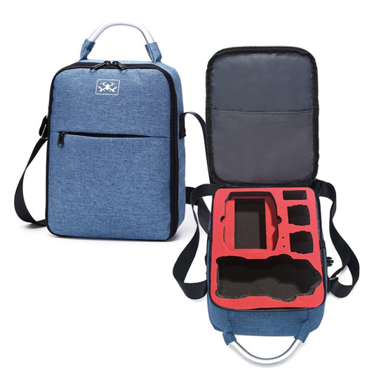 Shockproof Waterproof Single Shoulder Storage Travel Carrying Cover Case Box for DJI Air 2S(Blue+Red Liner) - Backpacks & Bags by PMC Jewellery | Online Shopping South Africa | PMC Jewellery | Buy Now Pay Later Mobicred