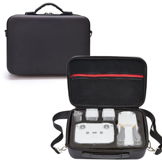 Portable Single Shoulder Storage Travel Carrying PU Cover Case Box for DJI Air 2S(Black + Black Liner) - Backpacks & Bags by PMC Jewellery | Online Shopping South Africa | PMC Jewellery | Buy Now Pay Later Mobicred