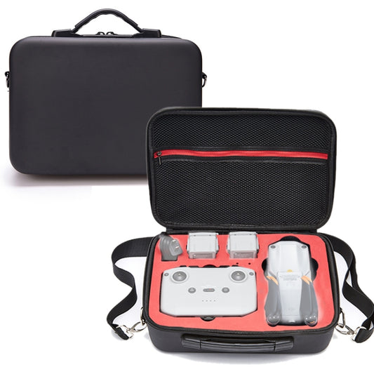 Portable Single Shoulder Storage Travel Carrying PU Cover Case Box for DJI Air 2S(Black + Red Liner) - Backpacks & Bags by PMC Jewellery | Online Shopping South Africa | PMC Jewellery | Buy Now Pay Later Mobicred