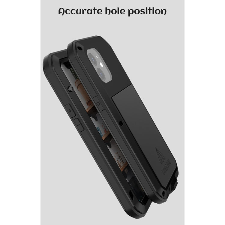For iPhone 12 LOVE MEI Metal Shockproof Life Waterproof Dustproof Protective Case(Yellow) - free shipping - PMC TechLife - Order now!