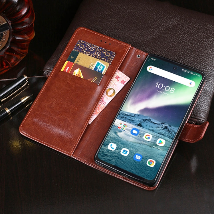 For Umidigi Bison GT idewei Crazy Horse Texture Horizontal Flip Leather Case with Holder & Card Slots & Wallet(Brown) - More Brand by idewei | Online Shopping South Africa | PMC Jewellery | Buy Now Pay Later Mobicred