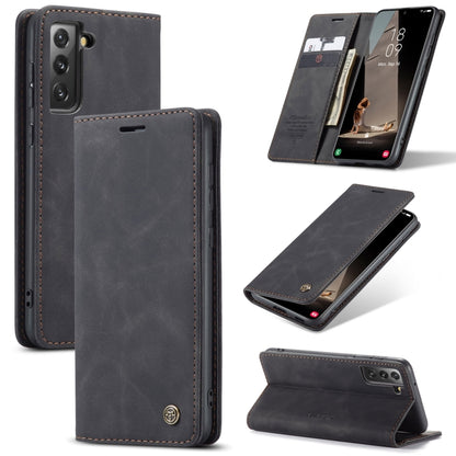 For Samsung Galaxy S21 FE CaseMe 013 Multifunctional Horizontal Flip Leather Case, with Card Slot & Holder & Wallet(Black) - Galaxy Phone Cases by CaseMe | Online Shopping South Africa | PMC Jewellery | Buy Now Pay Later Mobicred