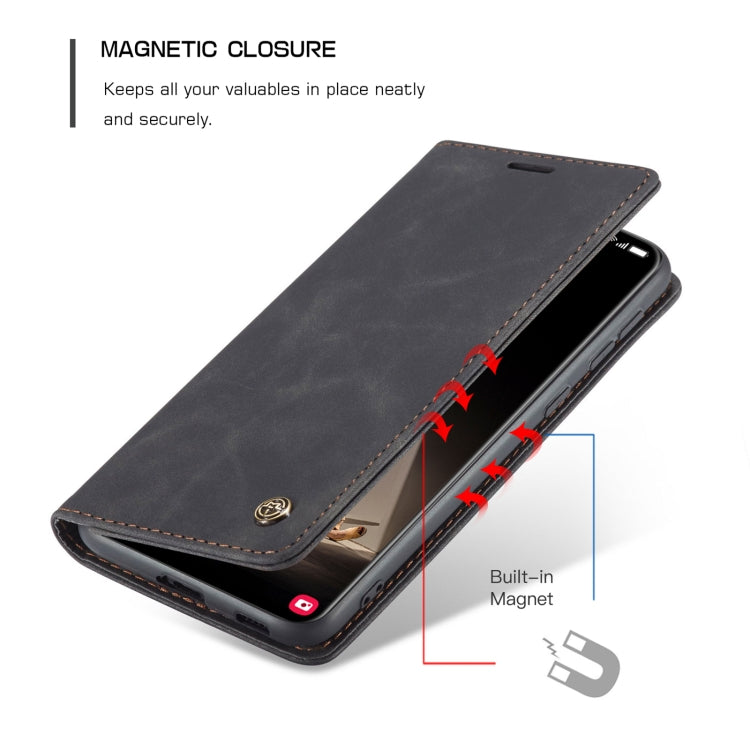 For Samsung Galaxy S21 FE CaseMe 013 Multifunctional Horizontal Flip Leather Case, with Card Slot & Holder & Wallet(Black) - Galaxy Phone Cases by CaseMe | Online Shopping South Africa | PMC Jewellery | Buy Now Pay Later Mobicred