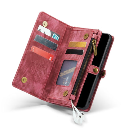 For SamsungFor Samsung Galaxy S21 FE CaseMe 008 Detachable Multifunctional Flip Leather Phone Case(Red) - Galaxy Phone Cases by CaseMe | Online Shopping South Africa | PMC Jewellery | Buy Now Pay Later Mobicred