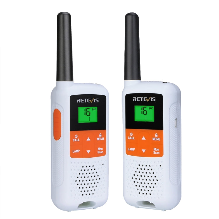 1 Pair RETEVIS RT649B 0.5W EU Frequency 446.00625-446.19375MHz 16CHS Two Way Radio Handheld Walkie Talkie, EU Plug(White) - free shipping - PMC Jewellery - Order now!