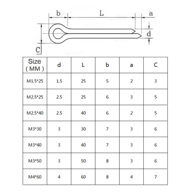 A5518 555 PCS Car U-shape 304 Stainless Steel Cotter Pin Clip Key Fastner Fitting Assortment Kit - Booster Cable & Clip by PMC Jewellery | Online Shopping South Africa | PMC Jewellery | Buy Now Pay Later Mobicred