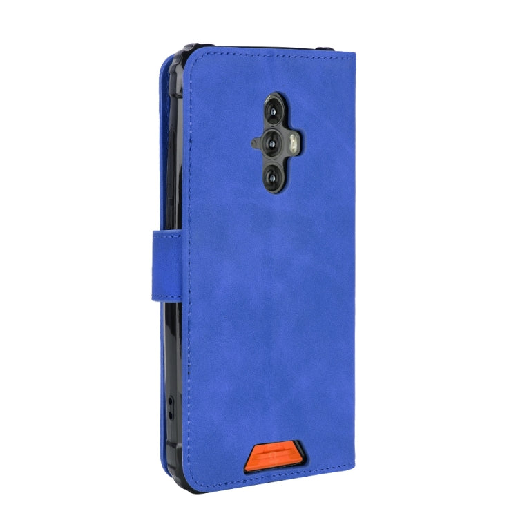 For Blackview BV6600 Solid Color Skin Feel Magnetic Buckle Horizontal Flip Calf Texture PU Leather Case with Holder & Card Slots & Wallet(Blue) - More Brand by PMC Jewellery | Online Shopping South Africa | PMC Jewellery | Buy Now Pay Later Mobicred
