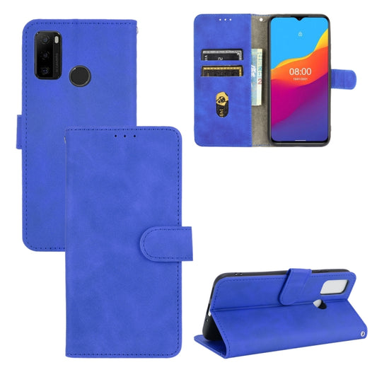 For Ulefone Note 10 Solid Color Skin Feel Magnetic Buckle Horizontal Flip Calf Texture PU Leather Case with Holder & Card Slots & Wallet(Blue) - Ulefone Cases by PMC Jewellery | Online Shopping South Africa | PMC Jewellery | Buy Now Pay Later Mobicred