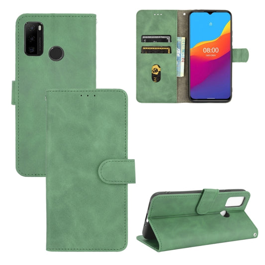 For Ulefone Note 10 Solid Color Skin Feel Magnetic Buckle Horizontal Flip Calf Texture PU Leather Case with Holder & Card Slots & Wallet(Green) - Ulefone Cases by PMC Jewellery | Online Shopping South Africa | PMC Jewellery | Buy Now Pay Later Mobicred