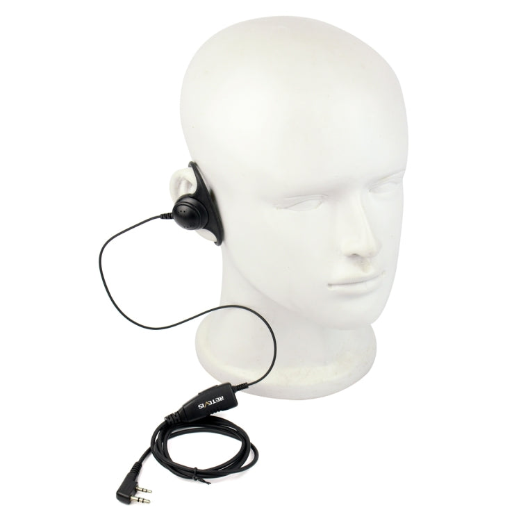 RETEVIS K-316 2 Pin D Shape Soft Ear Hook Earphone Microphone for H-777/RT-5R/RT1/RT2/RT5 /888s/UV5R - Microphones & Headsets by RETEVIS | Online Shopping South Africa | PMC Jewellery | Buy Now Pay Later Mobicred