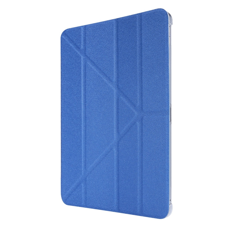 For iPad Air 13 2024 / iPad Pro 12.9 2022 / 2021 Silk Texture Horizontal Deformation Flip Leather Tablet Case with Holder(Blue) - iPad Pro 12.9 (2022/2021) Cases by PMC Jewellery | Online Shopping South Africa | PMC Jewellery | Buy Now Pay Later Mobicred