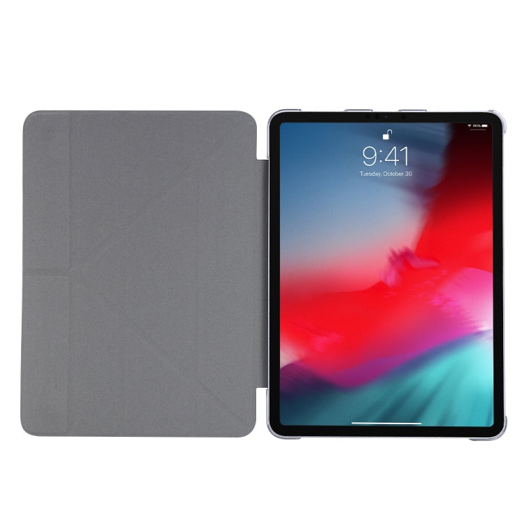 For iPad Air 13 2024 / iPad Pro 12.9 2022 / 2021 Silk Texture Horizontal Deformation Flip Leather Tablet Case with Holder(Blue) - iPad Pro 12.9 (2022/2021) Cases by PMC Jewellery | Online Shopping South Africa | PMC Jewellery | Buy Now Pay Later Mobicred