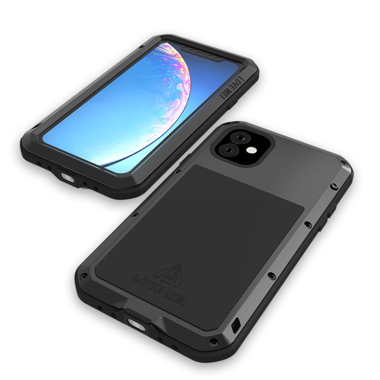 For iPhone 11 LOVE MEI Metal Shockproof Waterproof Dustproof Protective Case(Red) - iPhone 11 Cases by LOVE MEI | Online Shopping South Africa | PMC TechLife | Buy Now Pay Later Mobicred